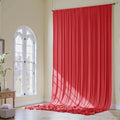 10x16ft Red Backdrop Curtain for Party, 2 Panels Wrinkle Free 16 Foot Long Polyester Photo Backdrop Drapes Photography Background for Wedding Birthday Gathing by Gogoparti