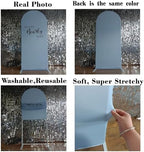 Light Blue Arch Backdrop Covers Baby Shower Party Decor We Can Bearly Wait Theme Arched Photography Background Stand Covers for Birthday Parties (2.2x5FT) - Image 6