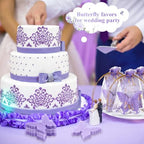 Dunzy 50 Set Butterfly Soaps Party Favors with Cards,Purple, Light Purple - Image 6