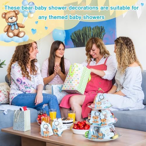 288 Pcs Baby Shower Favors Bear Lip Balm Soap Kit,Blue,Bear - Image 4