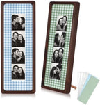 Lineshading 2 Pcs Photo Strip Booth Frames, Check,Blue,Green by Lineshading
