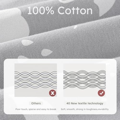 Yoofoss Baby Sleep Sack 6-12 Month 0.5TOG 100% Organic Cotton 2-Way Zipper - Image 3