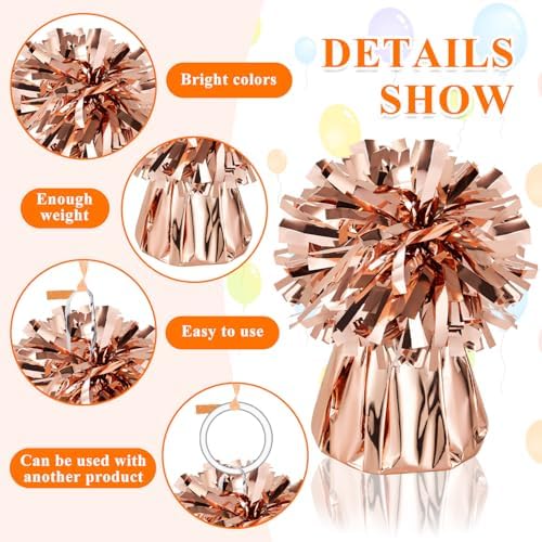 24 PCS Balloon Weights Metallic Anchor, Balloon Holder Heavy Weights - Image 3