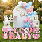 Waterproof Corrugated Plastic Welcome Baby Yard Signs - 13 Pack Lawn Decorations with Stakes - Durable Outdoor Party Decor for Gender Reveal or Baby Shower - Pink Girl - Image 4