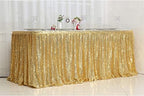 PartyDelight Gold Sequin Table Skirt 14ft Long x 30 Inch High - Image 4