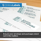 OnlineLabels 4" x 1.33" Labels - White Matte - Inkjet/Laser - 5,000 Sheets - Image 6