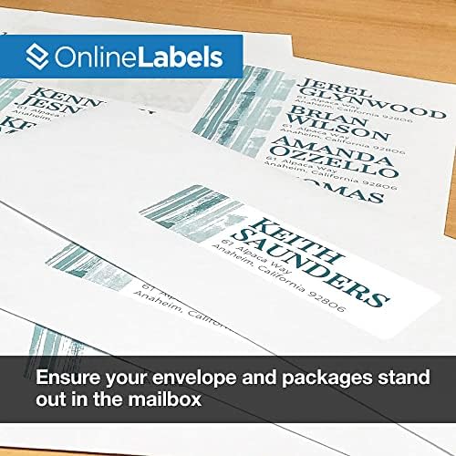 OnlineLabels 4" x 1.33" Labels - White Matte - Inkjet/Laser - 5,000 Sheets - Image 6