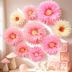 Large Tissue Paper Flower for Baby Shower Party Wall Decor(Pink) by FaylifewayDecoryourLife