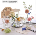 SUPMIND 12pcs Glass Bud Vase Set, Clear Small Flower Vases for Centerpieces - Image 4