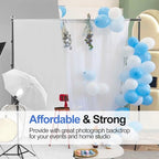 EMART Backdrop Stand 10x10FT Adjustable Back Drop Stand for Party Events - Image 6