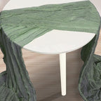 12 Pack Sage Green 35x120 Inch Cheesecloth Table Runner - Image 3