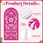 Gerrii 6 ft Cielito Lindo Arch Backdrop, All-in-one Stand up, Rose Red - Image 3