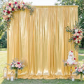 10x10FT Gold Sequin Backdrop Curtain for Party - 2 Panels 5x10FT Wrinkle-Free Shimmer Drapes for Birthday, Wedding, Christmas, Decorations & Photography by Unknown