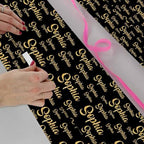 AOFUN Custom Gift Tissue Paper Valentine Gift Wrapping Paper Custom Gift Tissue Paper Christmas Gift Wrapping Personalized Name Gift 3 Rolls 58" x 23" - Image 4