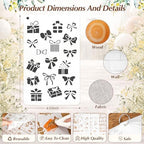 115 Pcs Baby Shower Decorate a Block Game Kit 90 Wooden Baby Blocks 1.38" X 1.38" with 25 Pages/500 Pcs Stencils 36 Colorful Markers Keepsake Storage Box for Game Sign Wedding Party Decoration - Image 3