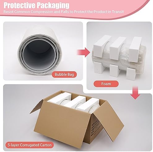 Round Cylinder Pedestal Stand, 3 Pcs White Cylinder Stands for Party, Dessert Cake Table Display Pillars Integrated Structure and DIY Fun for Wedding Birthday Banquet Baby Shower Parties Decor Etc - Image 6