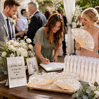 Leinuosen 51 Pcs Wedding Favors for Guests Bulk Vintage Lace Paper Fans - Image 3