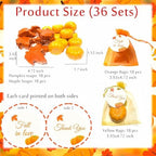 36 Sets Fall Bridal Shower Favors Maple Pumpkin Soaps Fall Wedding Decoration Thanksgiving favors Fall in Love Autumn Baby Shower Birthday Party Gift Sets Bulk Tag Cards for Guest Women (36) - Image 2
