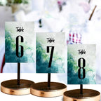 ANANYA FASHION & CRAFTS HUB Watercolor Graphic Wedding Table Number Cardss 1-100 Double Sided With Head Table For Reception Event Party Baby Shower Birthday 5x7 Inch - Image 3