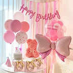 TKSBAG 50Pack Small Thank You Gift Bags With Handles-5.5''x 2.3''x4.7'' Mini Pink Gift Bags Bulk for Baby Shower, Birthday, Wedding, Party Favors, Mother's Day - Image 6