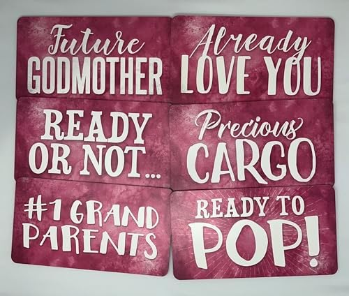 KING PROPS Photo Booth Props Set It's a Girl Perfect Baby Shower Decorations 6 Count Props Set, Perfect Any Party, Waterproof Multi Color Double Sided Pink and White Selfie Photoshoot Party Props - Image 6