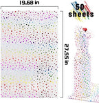 MR FIVE 50 Sheets Large Size Rainbow Glitter Tissue Paper Bulk,20" x 28",Rainbow Sparkle Tissue Paper for Gift Bags,Graduation,Weddings,Birthday,Holiday Party - Image 3