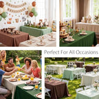 12 Pack Woodland Round Plastic Tablecloth (Woodland-Rectangle) - Image 6