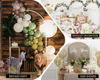 COLRASN Arch Backdrop Stand Set of 2 Metal Wedding Arches 7.2FT & 6FT Balloon Frame for Birthday Party Graduations, Holiday Ceremony - Ideal for Flowers and Garden Decor, White - Image 6