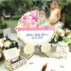 Baby Shower Guest Book Alternative Pink Stroller Drop Box Frame 2026 - Image 4