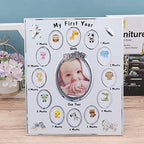 First Year Photo Frame, Newborn Picture Frame, My First Year Newborn Keepsake Frame 12 Months Photo Frame for Memories, Shower, New Mom - Image 7