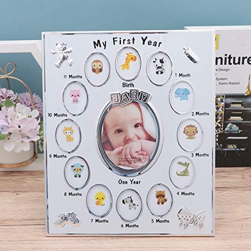First Year Photo Frame, Newborn Picture Frame, My First Year Newborn Keepsake Frame 12 Months Photo Frame for Memories, Shower, New Mom - Image 7