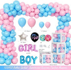 Touchdowns or Tutus Gender Reveal Decorations, Baby Boy or Girl Gender Reveal Decorations, Football Party Decor Backdrop Balloon Banner Tablecloth Cake Cupcake Topper Box Sash Pink Blue - Image 3