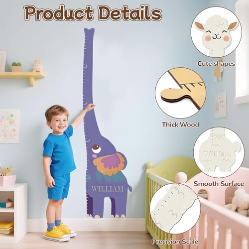 Personalized Wooden Traffic Growth Chart Height Ruler,Custom Name Baby Height Growth Chart Wall Toddler Boys Girls,Nursery Wall Decor Baby Room,Child Height Wall Chart - Image 4