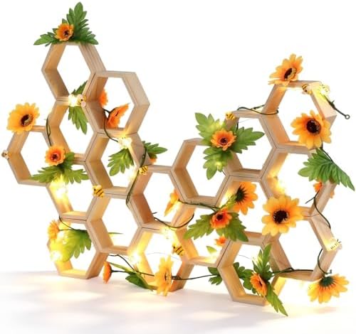 Gerrii 18 Pcs Mini Honeycomb Cupcake Stands, 4.7 x 4.1 x 1.4 Inch, Natural - Image 7