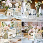 Mirror Arched Wedding Table Numbers 1-15 with Stands, 5"x7" Double-sided Letter, Acrylic Wedding Signs Centerpiece Decoration for Wedding Reception Party (Silver, Table Numbers 1-15) - Image 6