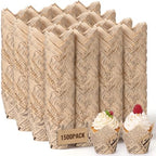 Sawysine 1500 Pcs Tulip Cupcake Liners Baking Greaseproof Wrappers Decor by Sawysine