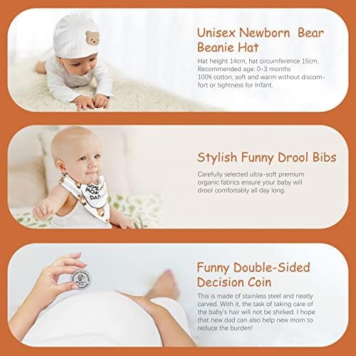 New Mom Gifts for Women, 9 Pcs Best Pregnancy Gifts Basket for New Parents, Gender Reveal Ideas Gift Set for First Time Mom Dad Expecting Parents to Be Gender Reveal Baby Shower Newborn - Image 5