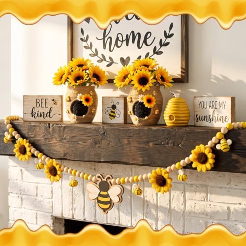 56 Pcs DIY Bee Hive Decor Honey Pot Vase Kits Bee Party Table Centerpieces - Image 6