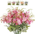 Artificial Flowers Wildflowers Silk Daisy Spring Fake Daisies Decoration Summer UV Resistant Colorful Mixed Bundles Faux Greenery Outdoor Plant Stem Filler for Home Decor Indoor Floral Arrangements by Bovvered