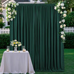 Green Backdrop Curtains 20ftx8ft Halloween Polyester Photo Drapes - Image 2