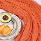 12 Pack 10Ft Orange Cheesecloth Table Runner 23 x 120 Inch - Image 5