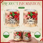 Mtlee 20 Sets Baptism Candle Favors for Guests, Multicolor, Snowflake - Image 2