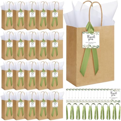 Sinload 48 Sets Welcome Bags for Wedding Guests Gift Bags with Handle by Sinload