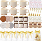 6 Sets Baby Shower Game Prizes - Mugs Spoons Towels Candle Gift Cards Placemats Tote Bags Party Favors for Bridal Baby Shower Guests Games Winners Thank You Gifts by RimCereal