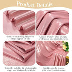10x10ft Rose Gold Backdrop Curtains Wedding Party Glitter Sequin Curtain Backdrop Fabric Shimmer Drapes Backdrop Bridal Baby Shower Birthday Christmas Photoshoot Background Photography 5x10FT，2 Panels - Image 4