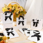Kolldenn 50 Pcs Pink Gift Favor Bags White Black - Image 4
