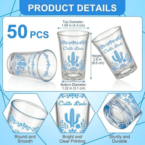 50 Sets Cielito Lindo Baby Shower Favors for Guests - Image 2