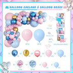 164pcs Gender Reveal Decorations, Gender Reveal Supplies Kit, Baby Boxes Gender Reveal Balloon Decorations Kit, Pink and Blue Elephant Gender Reveal Decorations, Boy or Girl Decorations Kit - Image 3
