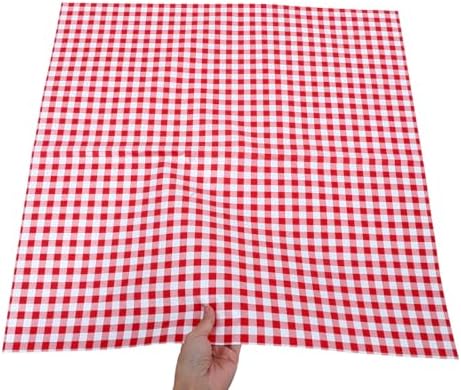 Mipcase 20pcs Red and White Checkered Floral Bouquet Wrapping Paper 58cm X 58cm Plaid Tissue Paper for Wedding Wraps, Flower Bouquet Packaging, Craft and DIY Supplies - Image 3