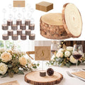 Amyhill 36 Pcs Wood Card Holders, 5.7 x 1.6 Inches, with Wire Clips by Amyhill